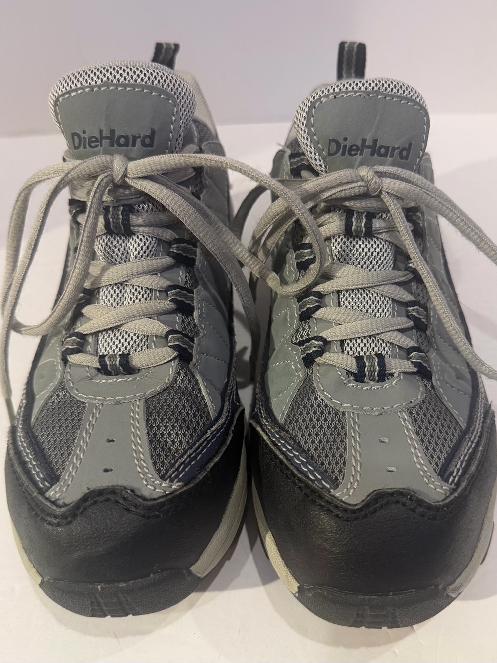 DieHard Womens Kendra Work & Steel Toe Gray Leather Lace Up Low Top Size 7.5